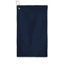 Port Authority Grommeted Hemmed Golf Towel - Color: Navy