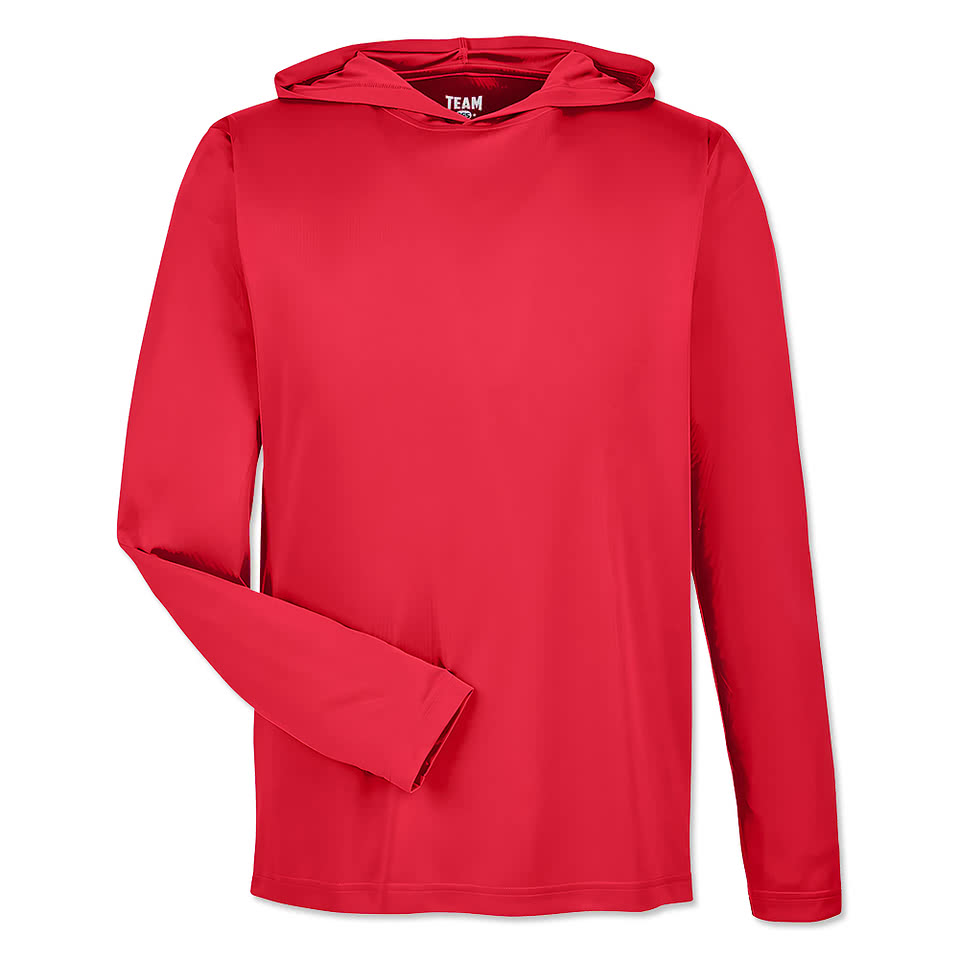 Team 365 Zone Hooded Long Sleeve Performance Shirt