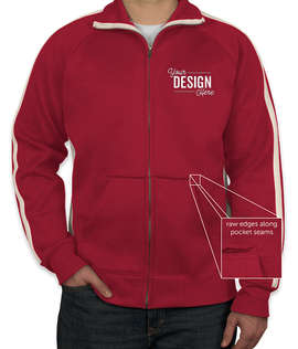 J. America Vintage Track Jacket - Color: Red / White