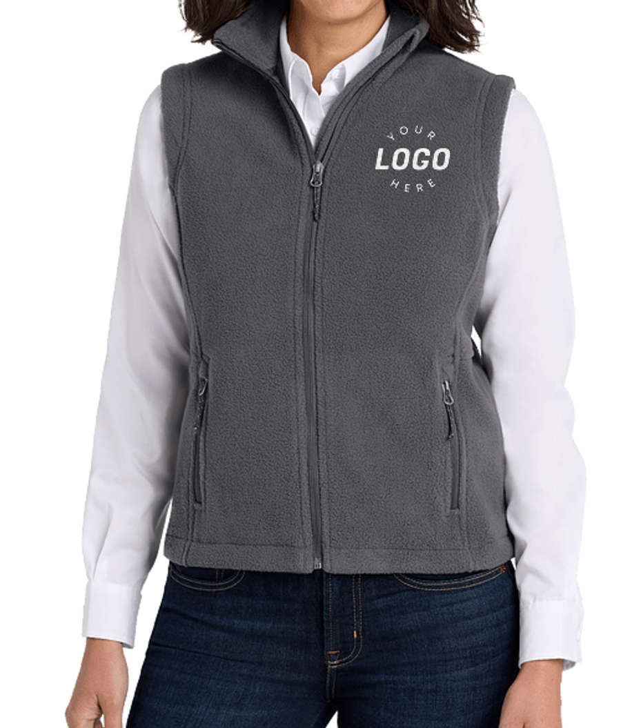 Port Authority Women's Value Fleece Vest - Embroidered in Iron Grey