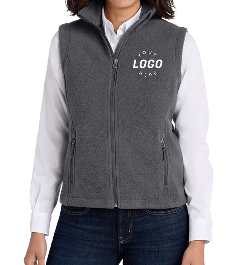 Port Authority Women's Value Fleece Vest - Printed in Iron Grey