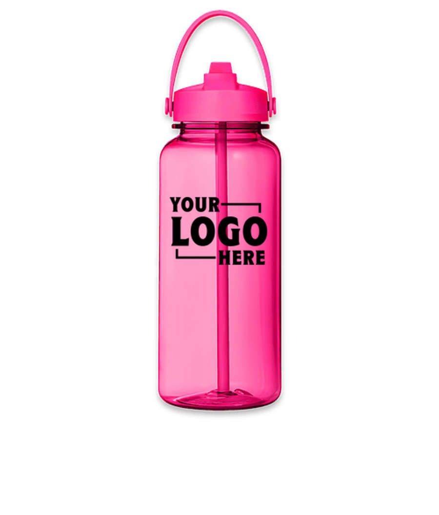 32 oz. Prisma Brights Tritan Wide Mouth Water Bottle in Heliconia