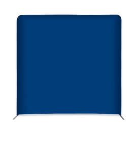 Full Color 98" x 91.25" Eurofit Straight Wall Display Kit - Color: Navy