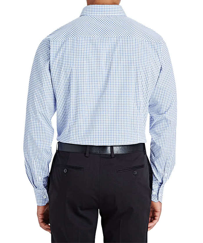 Devon & Jones CrownLux Micro Windowpane Performance Dress Shirt