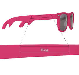 Malibu Bottle Opener Sunglasses - Color: Pink