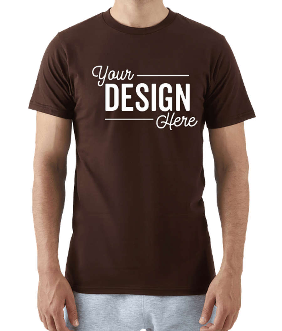 Zuni 100% Cotton Crewneck T-shirt in Chocolate