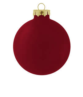 Glass Ball Tree Ornament - Color: Gloss Dark Red