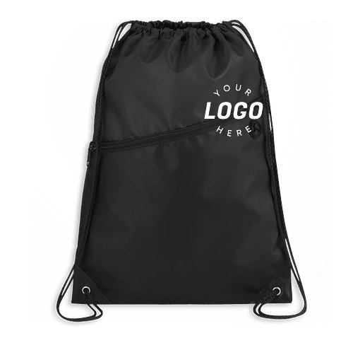 Custom Robin Zipper Drawstring Bag Design Drawstring Bags Online at CustomInk