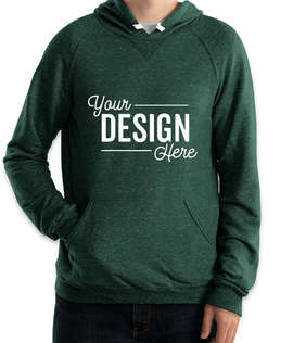 Jerzees Snow Heather French Terry Pullover Hoodie - Color: Forest Green