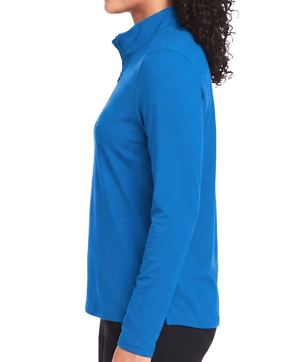 Devon & Jones Women's Raleigh Stretch Quarter Zip Performance Shirt