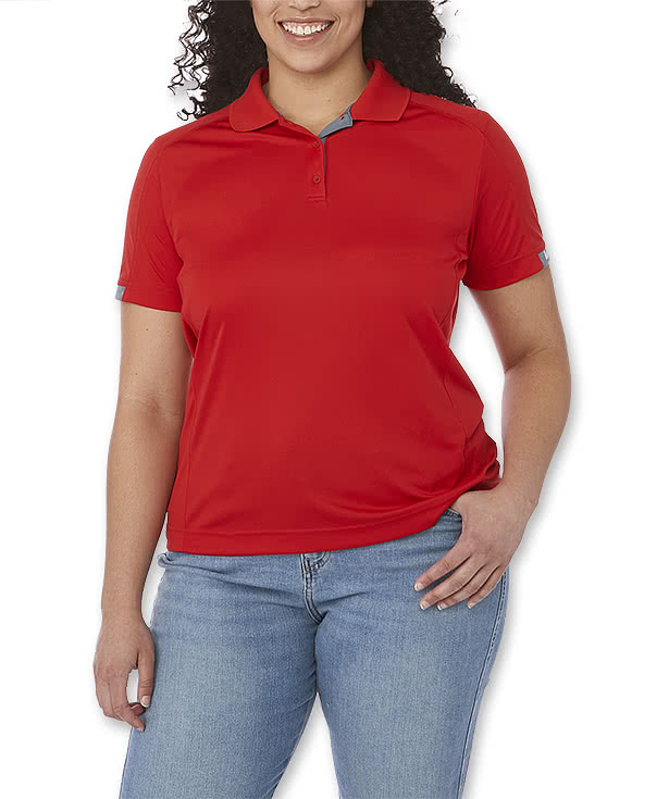 Elevate Women's Kiso Textured Knit Performance Polo