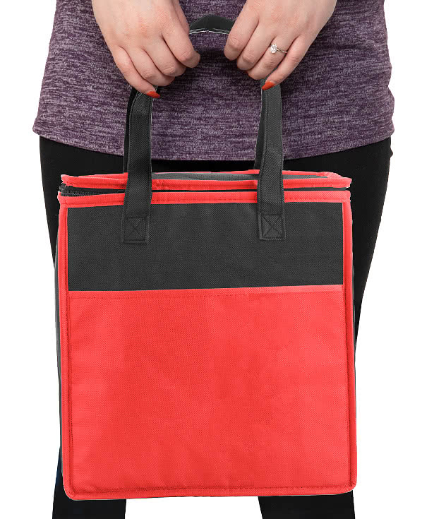 Insulated Non-Woven 20 Can Grocery Tote Bag