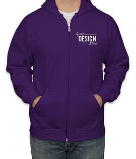 Canada - Gildan Midweight Zip Hoodie - Color: Purple