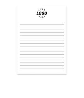 Full Color Souvenir 5" x 7" Lined Scratch Pad - 50 sheets/pad