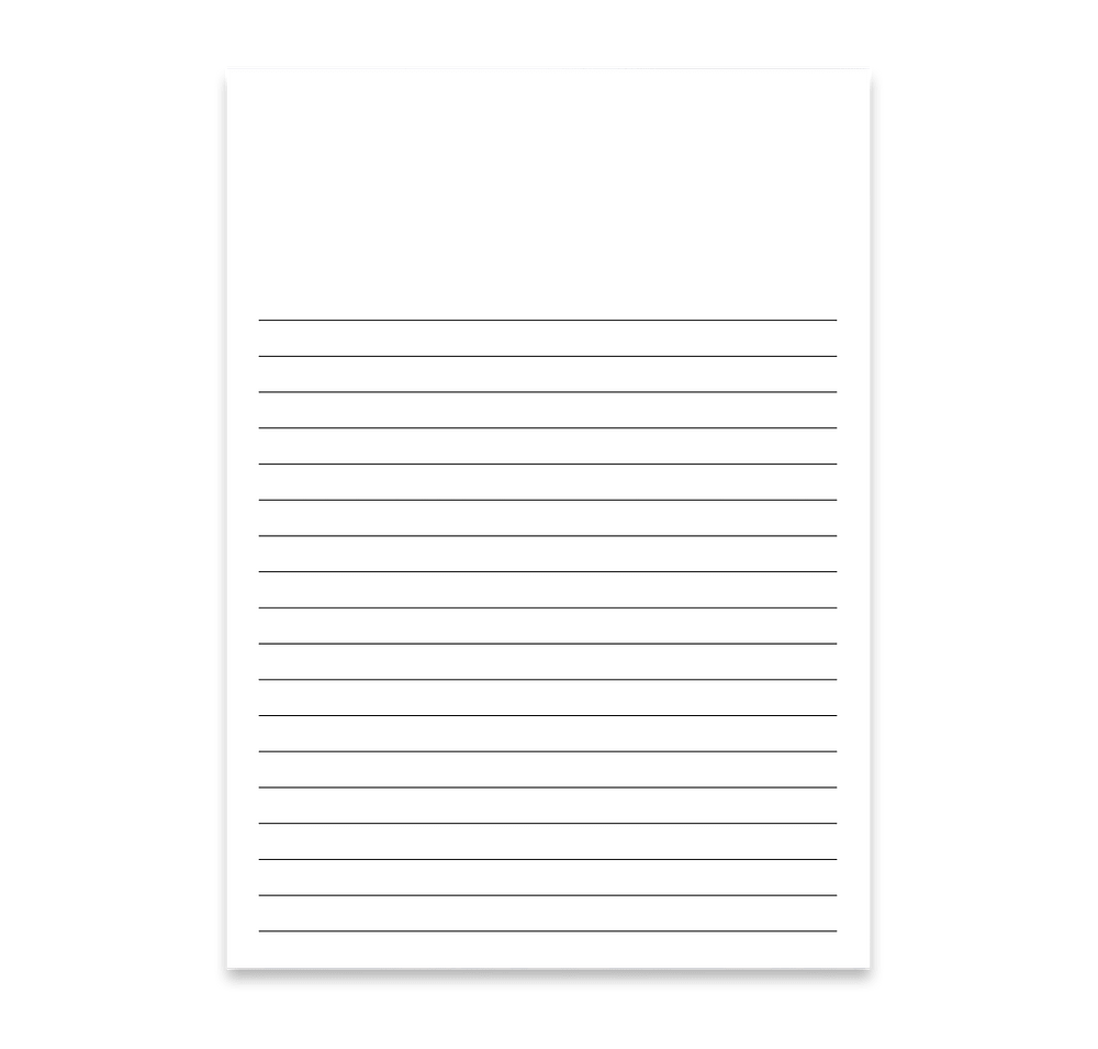 Full Color Souvenir 5" x 7" Lined Scratch Pad - 25 sheets/pad (Case of 250)-default