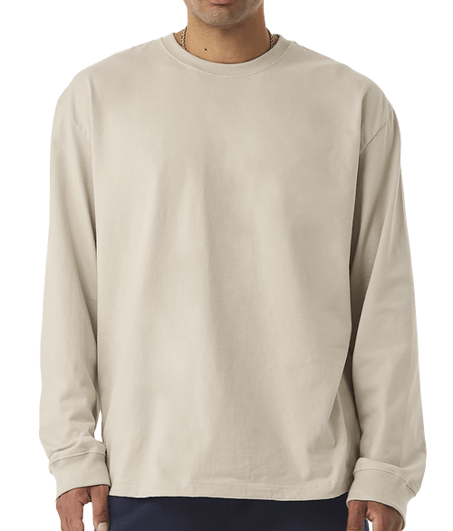 Bella + Canvas Heavyweight Long Sleeve T-shirt in Dust