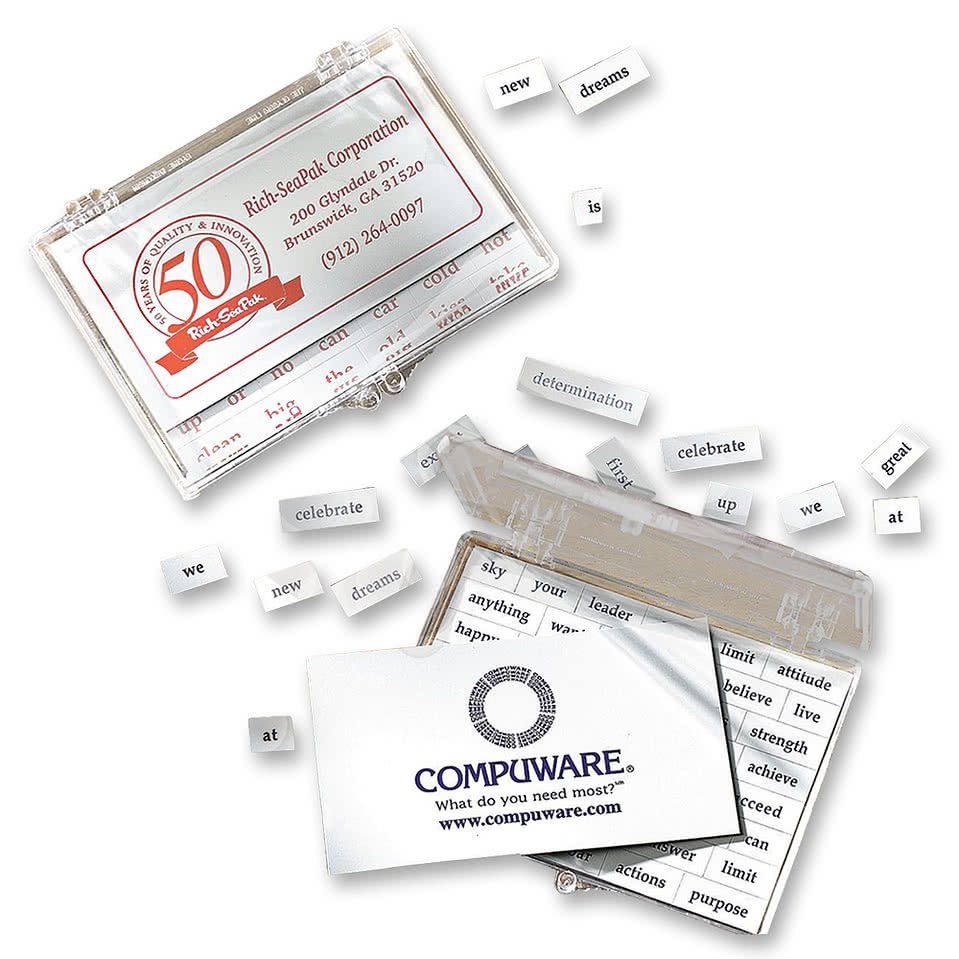 Plastic Message Magnet Case