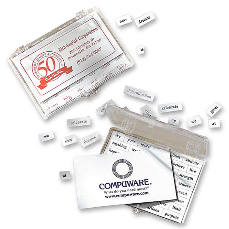 Plastic Message Magnet Case in Clear