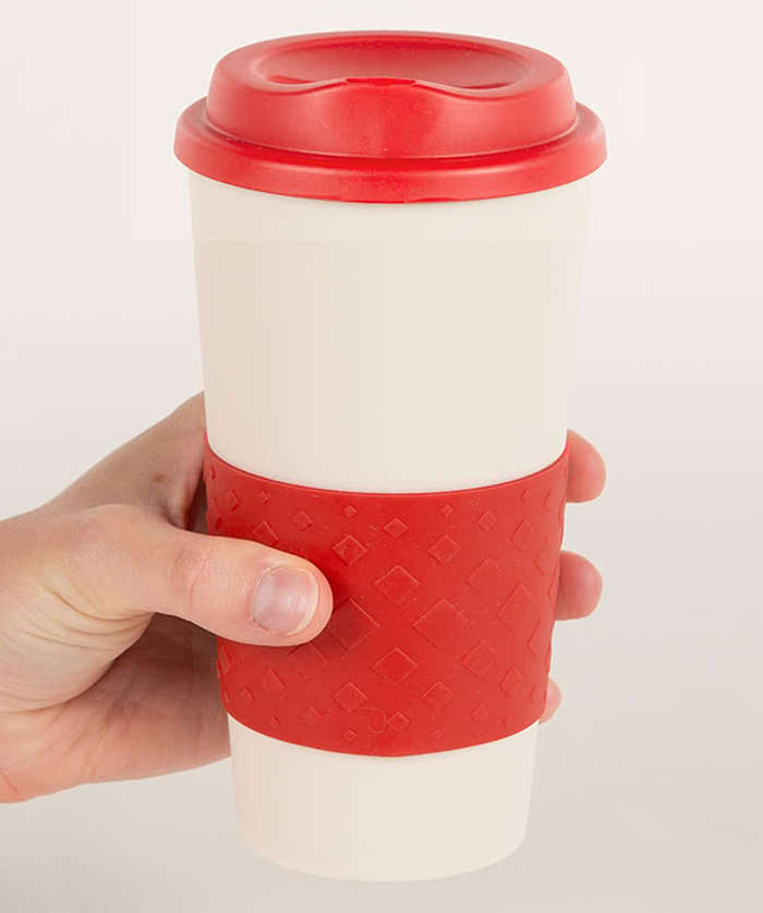 Custom 16 oz. Rubber Grip To Go Coffee Cup - Design Travel Mugs & Tumblers  Online at
