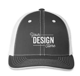Pacific Headwear Flexfit Trucker Hat - Color: Graphite / White