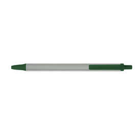 BIC Clic Stic Pen (black ink) - Color: Silver / Forest