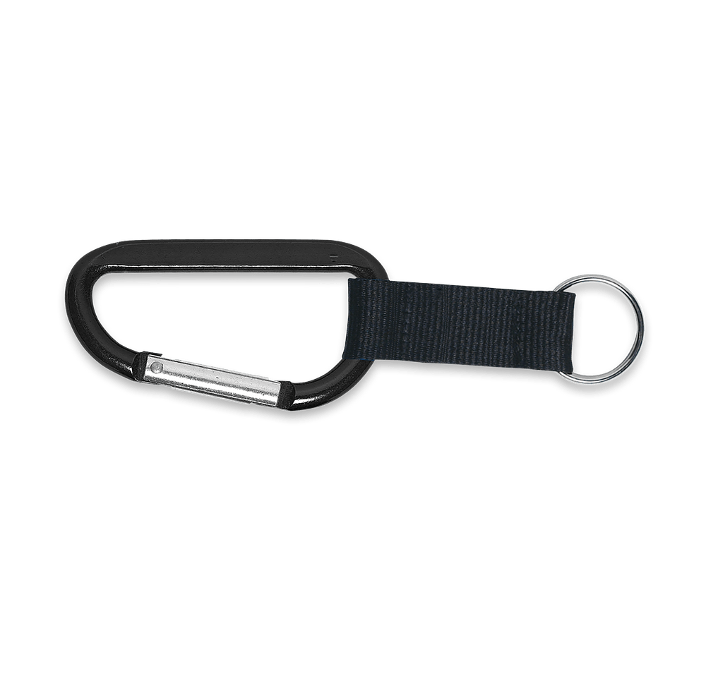Laser Engraved Large Carabiner Keychain-default