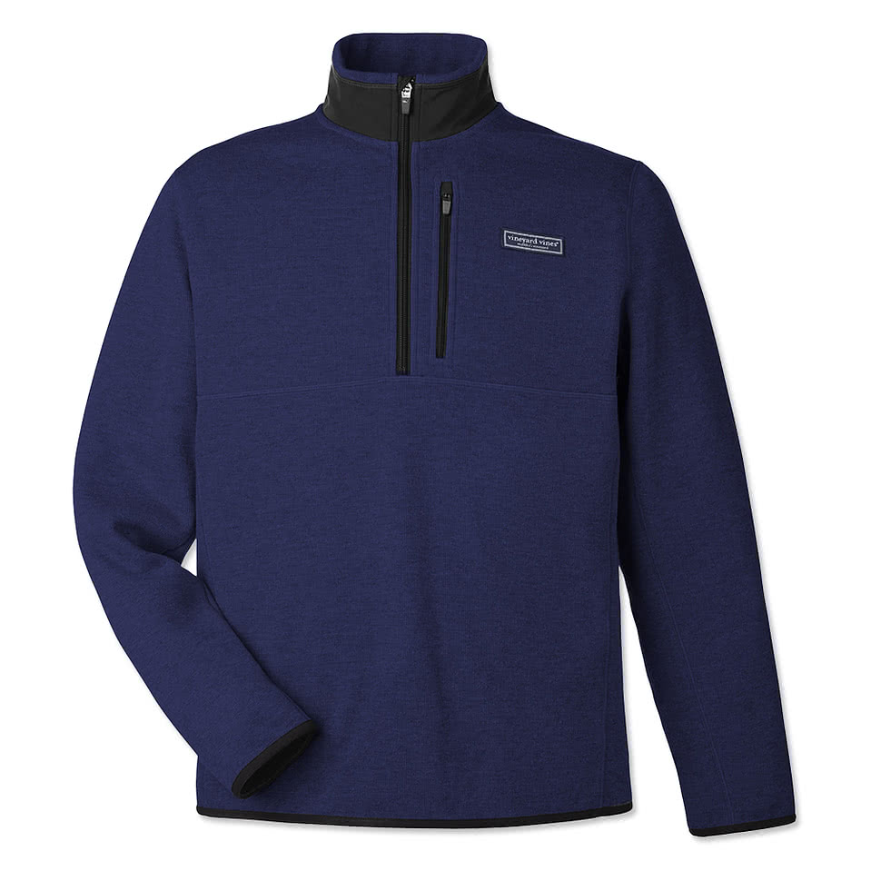 Vineyard Vines Mountain Recycled Quarter Zip Sweatshirt
