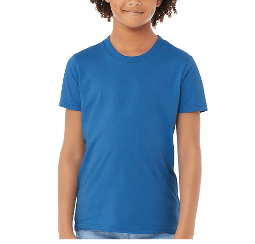 Bella + Canvas Youth Jersey T-shirt in Columbia Blue