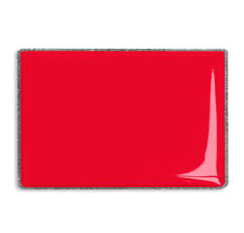 Rectangular Lapel Pin - Color: Red / Silver