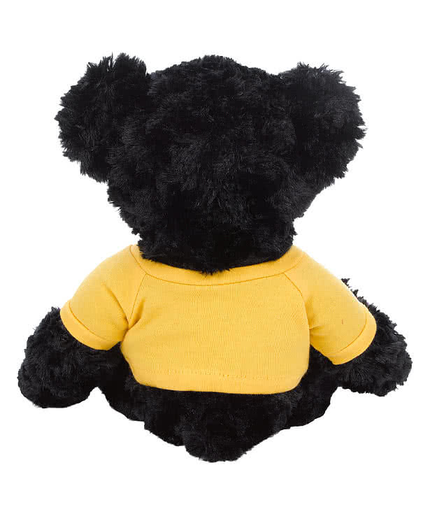 Full Color 10" Black Dexter Bear Plush Animal