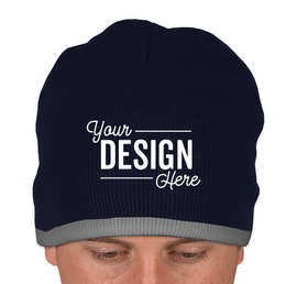 Canada - Sportsman Bottom Stripe Beanie - Color: Navy / Gray