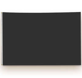 Full Color 4' x 6' Double Sided Nylon Flag - Color: Black
