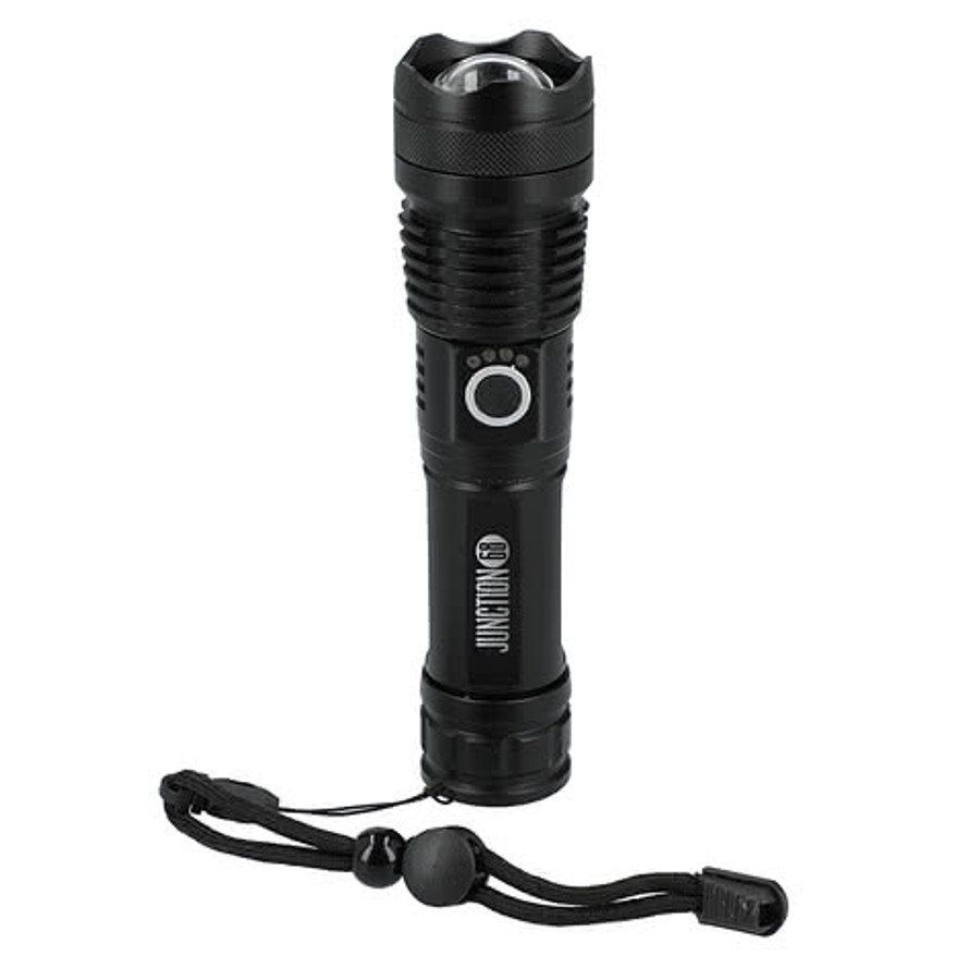 Laser Engraved High Sierra Eco 200 Lumen LED Flashlight in Black
