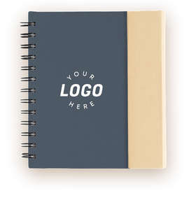 Organized Lock-it Spiral Notebook with Pen - Color: Blue