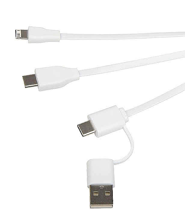 Bamboo 4-in-1 Charging Cable and Phone Stand