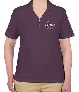 Devon & Jones Women's Pima Pique Polo - Color: Deep Purple