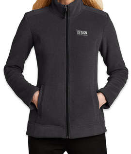 Port Authority Women's Ultra Warm Brushed Fleece Jacket - Color: Graphite / Deep Black