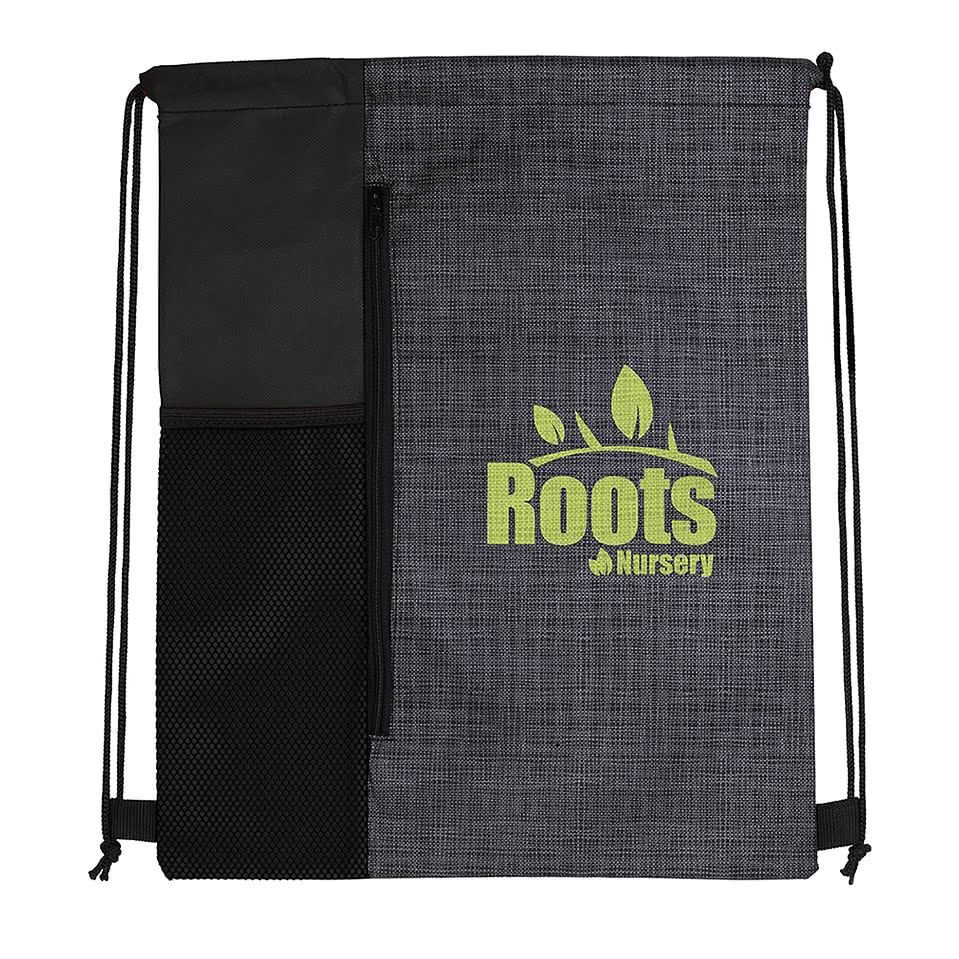 Full Color Non-Woven Vertical Drawstring Bag