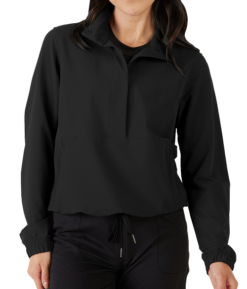 Storm Creek Women's Outdoer Recycled Snap Pullover in Black