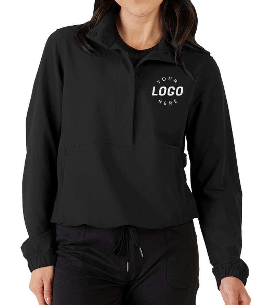 Storm Creek Women's Outdoer Recycled Snap Pullover in Black