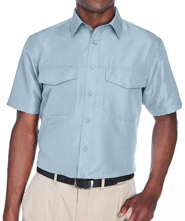 Harriton Key West Performance Short Sleeve Staff Shirt