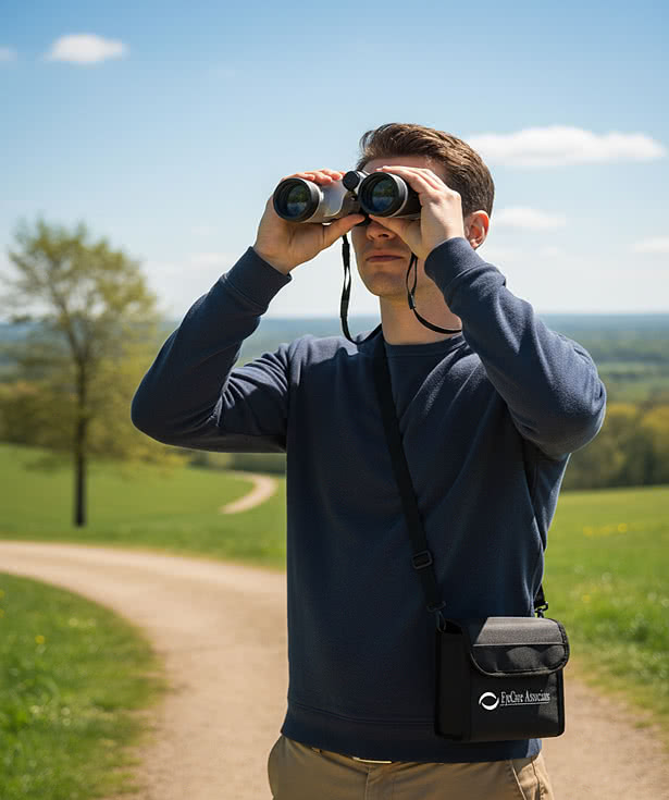 Action Binoculars with Case