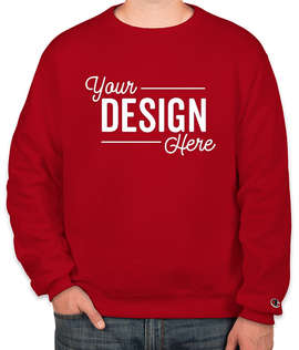 Champion Powerblend Crewneck Sweatshirt - Color: Scarlet