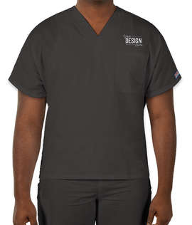 Cherokee Workwear Originals V-Neck Scrub Top - Color: Pewter