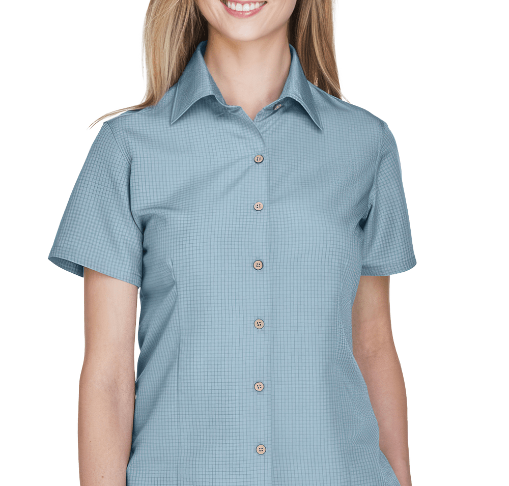 Harriton Women’s Barbados Textured Camp Shirt-default