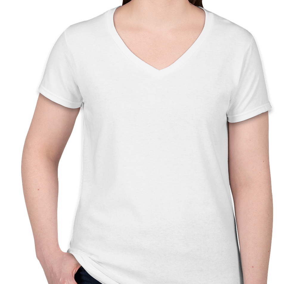 Canada - Gildan Women's 100% Cotton V-Neck T-shirt-default