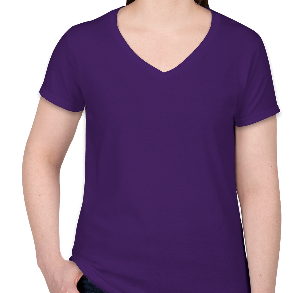 Canada - Gildan Women's 100% Cotton V-Neck T-shirt-default