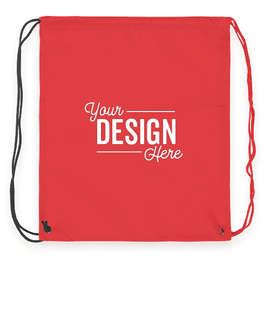 Spirit Two-Tone Drawstring Bag - Color: Red / Black
