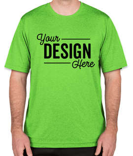 Sport-Tek Heather Contender Performance Shirt - Color: Turf Green Heather