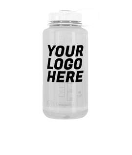 Nalgene 32 oz. Sustain Tritan Wide Mouth Water Bottle - Color: Clear / White